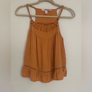 Forever 21 Mustard Yellow Tassle Tank Top